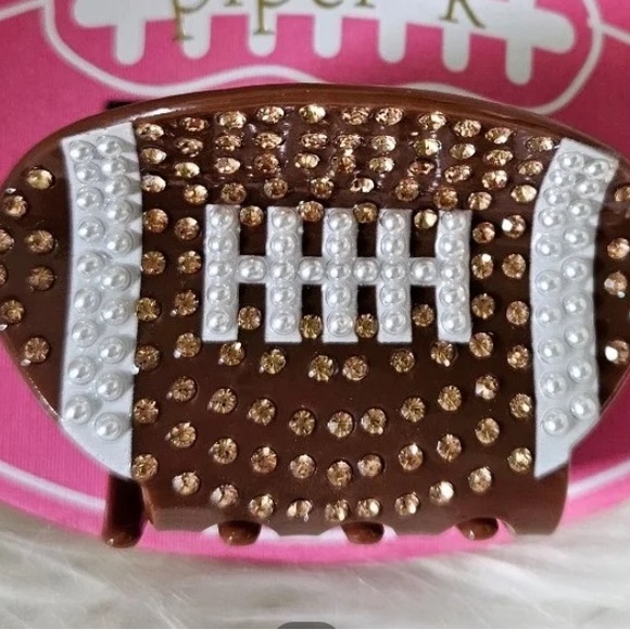 NWOT 🏈 Piper K Football Mom Game Time Tailgating Hair Claw - Picture 4 of 15